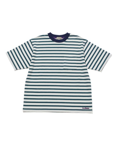 ADAM ET ROPE'(アダム　エ　ロペ)/【 L.L.Bean / エルエルビーン 】Union S/S Stripe T－Shirt/ホワイト系（11）