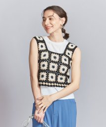 BEAUTY&YOUTH UNITED ARROWS(ビューティーアンドユース　ユナイテッドアローズ)/【別注】＜LOGAN knitting mills＞クロシェニット ビスチェ/BLACK