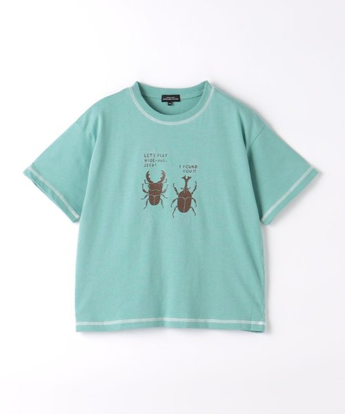 green label relaxing （Kids）(グリーンレーベルリラクシング（キッズ）)/みやぎちか×コンチュウ Tシャツ 100cm－130cm/KELLY