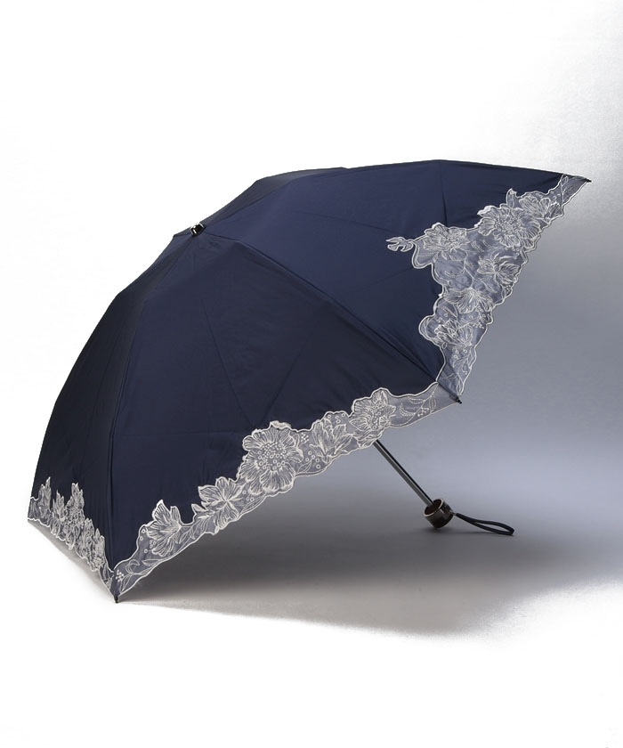 NINA RICCI (ニナリッチ) 刺しゅうオーガンジー掛け合わせ 晴雨 NINA RICCI (ニナリッチ) 刺しゅうオーガンジー掛け合わせ 晴雨