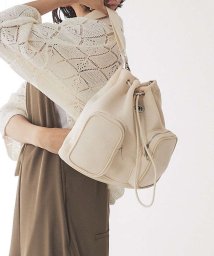 abahouse mavie(ａｂａｈｏｕｓｅ　ｍａｖｉｅ)/【OUTDOOR 】3way Drawsting Bag/ホワイト