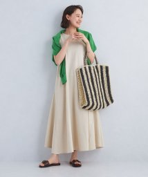 green label relaxing(グリーンレーベルリラクシング)/［size TALLあり］パネルフレア インレー ワンピース/NATURAL