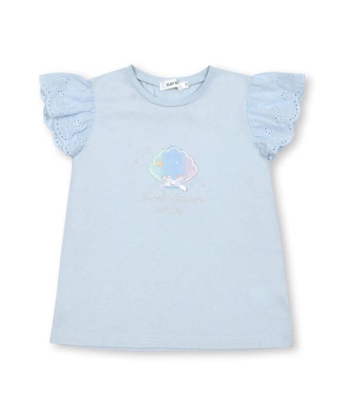 SLAP SLIP(スラップスリップ)/【接触冷感】ユニコーンシェルキラキラモチーフ袖フリルTシャツ(80~130cm)/ブルー