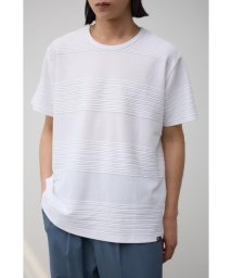 AZUL by moussy(アズールバイマウジー)/タックボーダーTシャツ/WHT