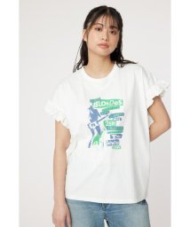 RODEO CROWNS WIDE BOWL(ロデオクラウンズワイドボウル)/Vintage Flyerフリル Tシャツ/O/WHT1