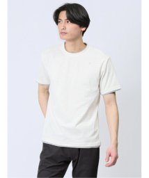 TAKA-Q/リンクス千鳥 フェイククルーネック半袖Tシャツ/506125168