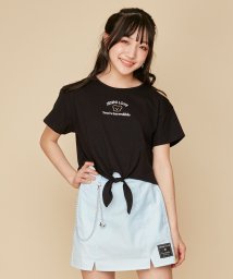 JENNI love(ジェニィラブ)/前結び肩あきTシャツ/ブラック