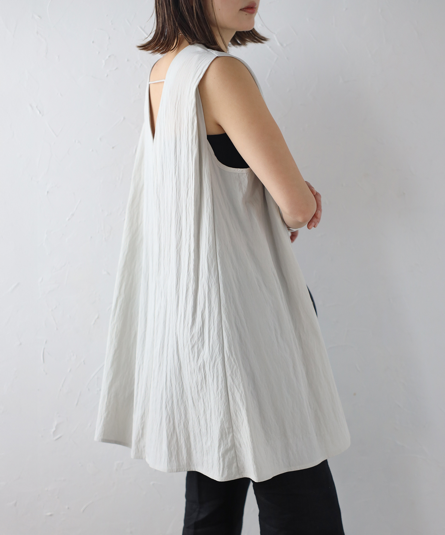 セール】ショルダータックノースリチュニックブラウス(506125778  