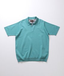 DISTINCTION MEN'S BIGI/LIBERTYプリントスキッパーニットポロシャツ/506125883