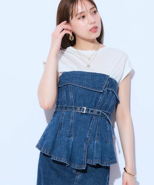 アシメデニムビスチェ(506125892) | マイストラーダ(Mystrada) - MAGASEEK