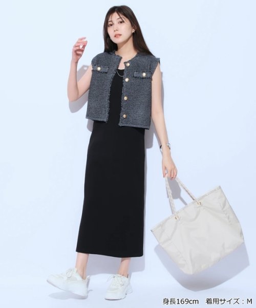 カットワンピ×フリンジジレSET ワンピース・ドレス G1797664131 (13750円)