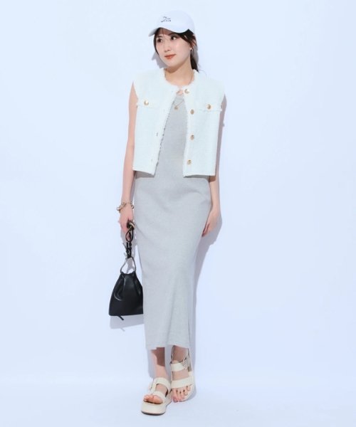 カットワンピ×フリンジジレSET ワンピース・ドレス G1797664131 (13750円)