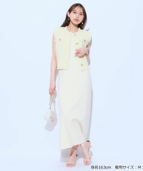 カットワンピ×フリンジジレSET ワンピース・ドレス G1797664131 (13750円)