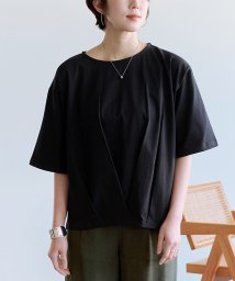 Fizz/マーセライズ加工 フロントタックゆるプルオーバー　SS　シルケット　Tシャツ　オフィス　たけのこ/506126054