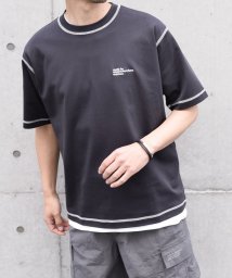 SHIPS any MEN/SHIPS any: 〈接触冷感〉COTTON USA Cool touch ワンポイント ロゴ ステッチ デザイン Tシャツ◇/506126062