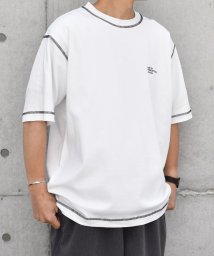 SHIPS any MEN/SHIPS any: 〈接触冷感〉COTTON USA Cool touch ワンポイント ロゴ ステッチ デザイン Tシャツ◇/506126062