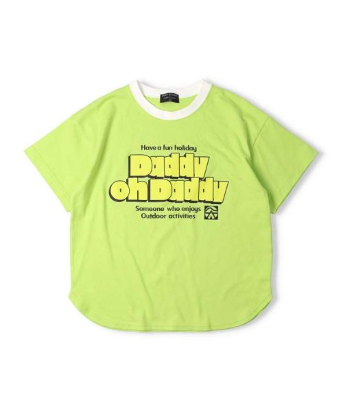 DaddyOhDaddy(ダディオダディ)/【子供服】 Daddy Oh Daddy (ダディオダディ) 日本製 ロゴプリント半袖Tシャツ 140cm～160cm V32823/グリーン