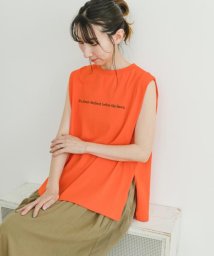 ITEMS URBANRESEARCH(アイテムズ アーバンリサーチ（レディース）)/ショルダータックロゴTシャツ/ORG