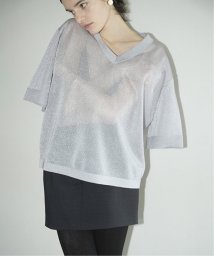 JOURNAL STANDARD(ジャーナルスタンダード)/【CLANE/クラネ】SHEER VNECK KNIT TOPS 16106－2152/グレー