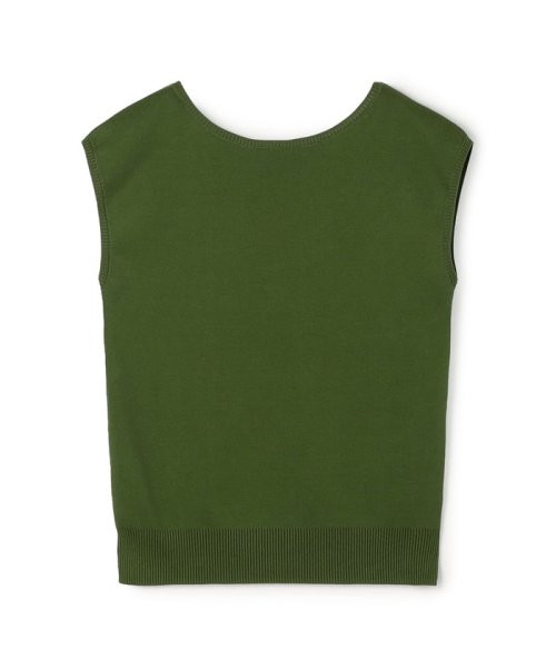 CABaN コットンポリエステル バックオープフレンチスリーブプルオーバー 