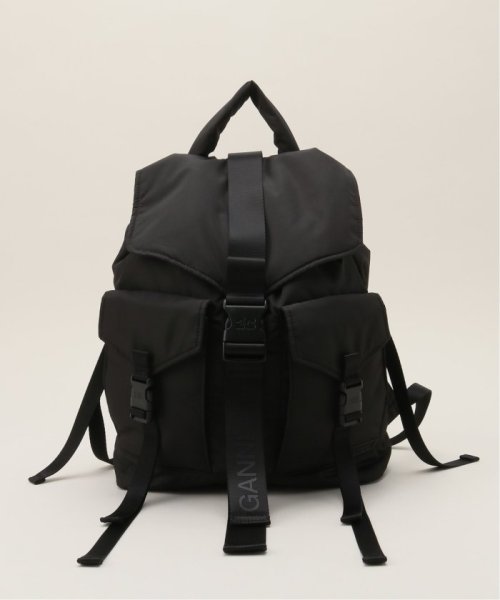 U by Spick&Span(ユーバイ　スピック＆スパン)/【GANNI / ガニー】 Recycled Tech Backpack/ブラック