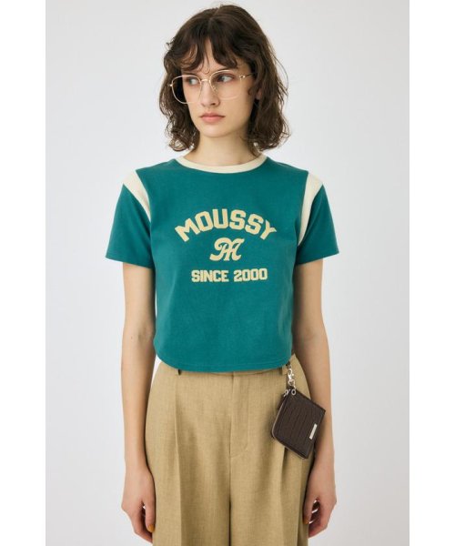 moussy(マウジー)/MOUSSY SWITCHING Tシャツ/GRN