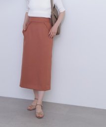 N Natural Beauty Basic(エヌナチュラルビューティベーシック)/フラップデザイン麻調タイトスカート《S Size Line》/ピンク