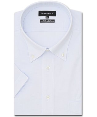 GRAND-BACK/【大きいサイズ】グランバック/GRAND－BACK ノーアイロンストレッチ ボタンダウン ニットシャツ 半袖 シャツ メンズ ワイシャツ ビジネス ノーアイロン/506131472