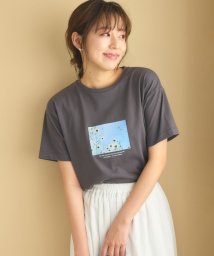 Feroux/フラワーフォトプリント Tシャツ/506134000