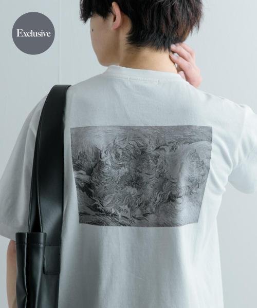 SENSE OF PLACE by URBAN RESEARCH(センスオブプレイス バイ アーバンリサーチ)/『別注』グラフィックアートTシャツ(5分袖)C/WHITE
