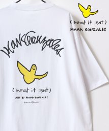 LAZAR(ラザル)/【Lazar】MARK GONZALES/マークゴンザレス オーバーサイズ ストリート バックプリント 半袖Tシャツ メンズ レディース 韓国ファッション /ホワイト