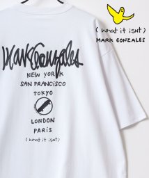 LAZAR/【Lazar】MARK GONZALES/マークゴンザレス オーバーサイズ ストリート バックプリント 半袖Tシャツ メンズ レディース 韓国ファッション /505308005