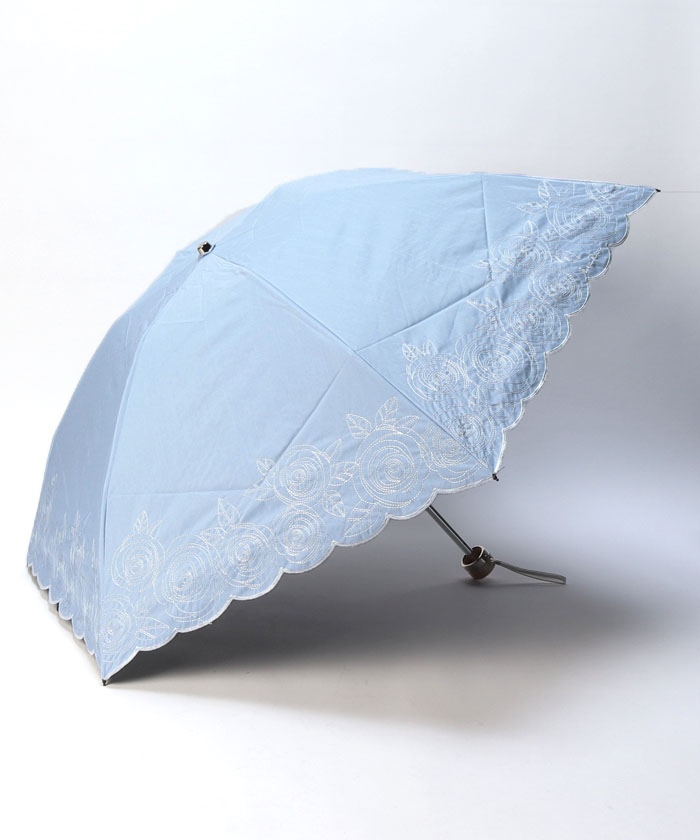 NINA RICCI （ニナリッチ） ローズ刺繍晴雨兼用パラソル