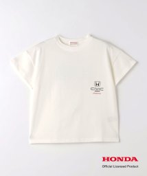 green label relaxing （Kids）(グリーンレーベルリラクシング（キッズ）)/【別注】＜URBAMENT＞TJ Honda Tシャツ 100cm－130cm/WHITE