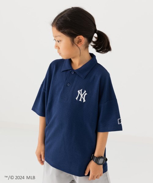 chil2(チルツー)/〈MLB〉半袖ポロシャツ/ネイビー