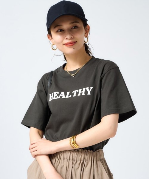 UNTITLED(アンタイトル)/【Healthy DENIM】HealthyロゴTシャツ/ブラック（019）