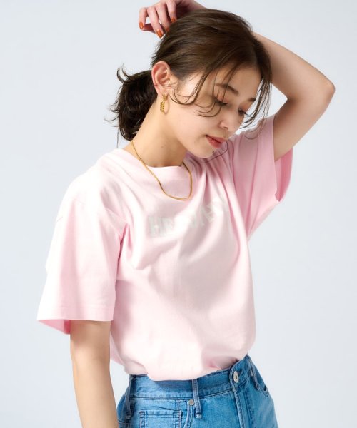 UNTITLED(アンタイトル)/【Healthy DENIM】HealthyロゴTシャツ/ピンク（072）