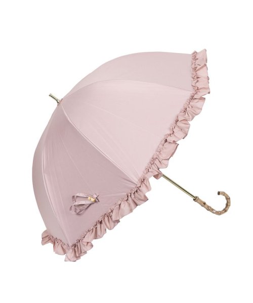 pinktrick(ピンクトリック)/pinktrick ピンクトリック 日傘 完全遮光 長傘 軽量 晴雨兼用 雨傘 レディース 50cm 遮光率100% UVカット 紫外線対策 遮熱 母の日/ピンク