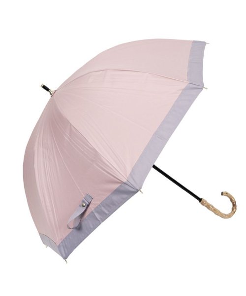 pinktrick(ピンクトリック)/pinktrick ピンクトリック 日傘 完全遮光 長傘 軽量 晴雨兼用 雨傘 レディース 50cm 遮光率100% UVカット 紫外線対策 遮熱 グロライン /ピンク