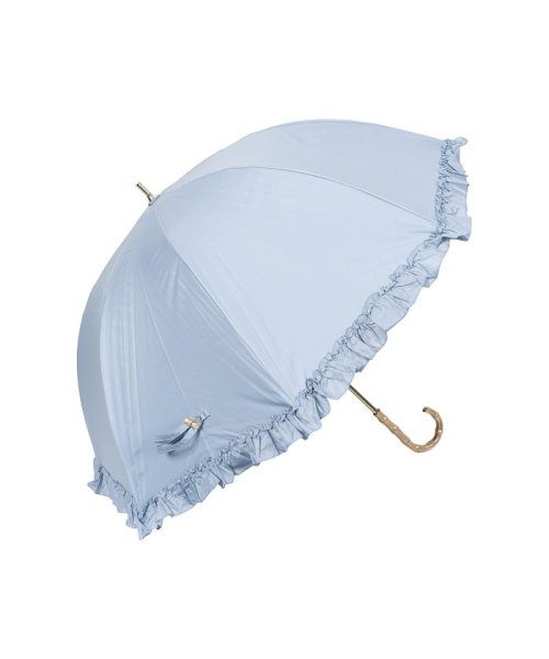 pinktrick(ピンクトリック)/pinktrick ピンクトリック 日傘 完全遮光 長傘 軽量 晴雨兼用 雨傘 レディース 55cm 遮光率100% UVカット 紫外線対策 遮熱 母の日/ブルー