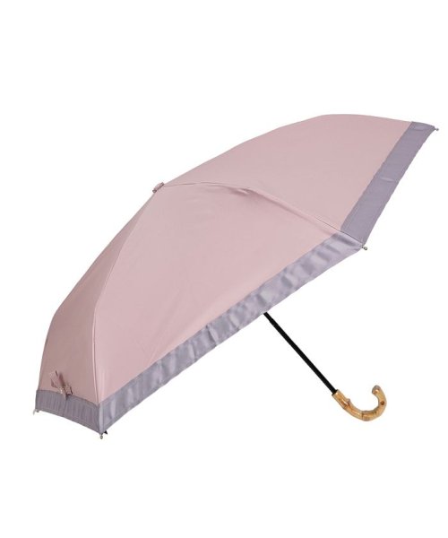 pinktrick(ピンクトリック)/pinktrick ピンクトリック 日傘 折りたたみ 完全遮光 軽量 晴雨兼用 3段 雨傘 レディース 50cm 遮光率100% UVカット 紫外線対策 遮熱 /ピンク