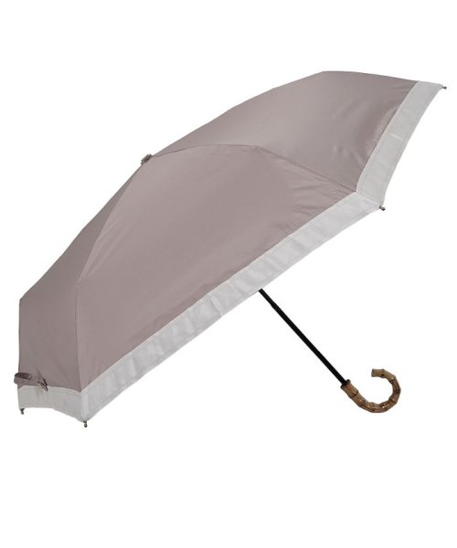 pinktrick(ピンクトリック)/pinktrick ピンクトリック 日傘 折りたたみ 完全遮光 軽量 晴雨兼用 3段 雨傘 レディース 55cm 遮光率100% UVカット 紫外線対策 遮熱 /グレージュ