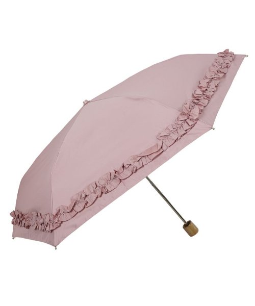 pinktrick(ピンクトリック)/pinktrick ピンクトリック 日傘 折りたたみ 完全遮光 軽量 晴雨兼用 3段 雨傘 まるい レディース 55cm 遮光率100% UVカット 紫外線対策/ピンク