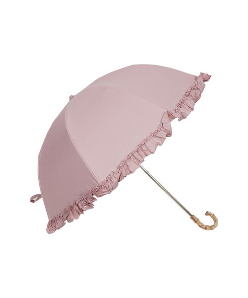 pinktrick(ピンクトリック)/pinktrick ピンクトリック 日傘 折りたたみ 完全遮光 軽量 晴雨兼用 2段 雨傘 レディース 50cm 遮光率100% UVカット 紫外線対策 遮熱 /ピンク