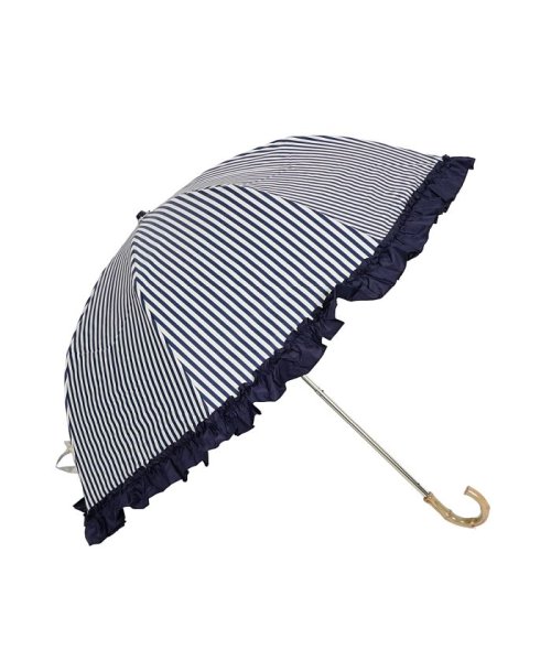 pinktrick(ピンクトリック)/pinktrick ピンクトリック 日傘 折りたたみ 完全遮光 軽量 晴雨兼用 2段 雨傘 レディース 50cm 遮光率100% UVカット 紫外線対策 遮熱 /ネイビー