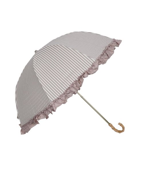 pinktrick(ピンクトリック)/pinktrick ピンクトリック 日傘 折りたたみ 完全遮光 軽量 晴雨兼用 2段 雨傘 レディース 50cm 遮光率100% UVカット 紫外線対策 遮熱 /グレージュ系1