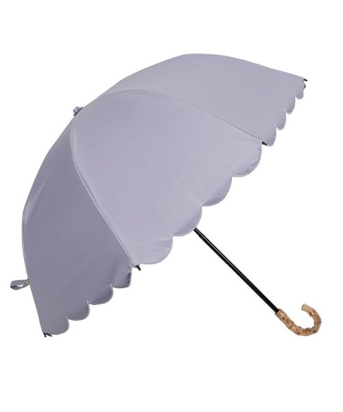 pinktrick(ピンクトリック)/pinktrick ピンクトリック 日傘 折りたたみ 完全遮光 軽量 晴雨兼用 2段 雨傘 レディース 50cm 遮光率100% UVカット 紫外線対策 遮熱 /グレー