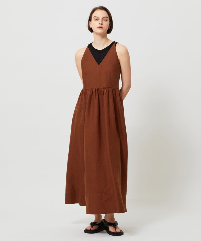 BEIGE 【リンネル 7月号掲載】BASILE / マキシドレス BROWN 4