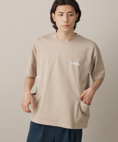 THE SHOP TK(ザ　ショップ　ティーケー)/【接触冷感】ポンチマルチポケットTシャツ/ベージュ（052）