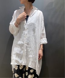 journal standard  L'essage (ジャーナルスタンダード　レサージュ)/《別注》【INDIVIDUALIZED SHIRTS】ワイドワンピース/ホワイト